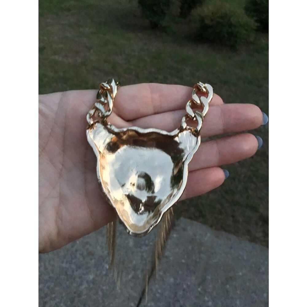 Natasha Cheetah Pendant Necklace - Picture 3 of 4